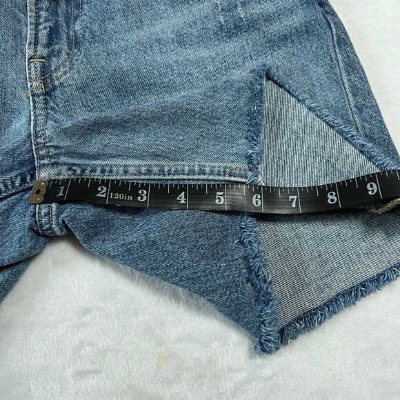 Everlane The Denim Short Size 24 Distressed Raw Hem Organic Cotton Casual Summer - Picture 9 of 9